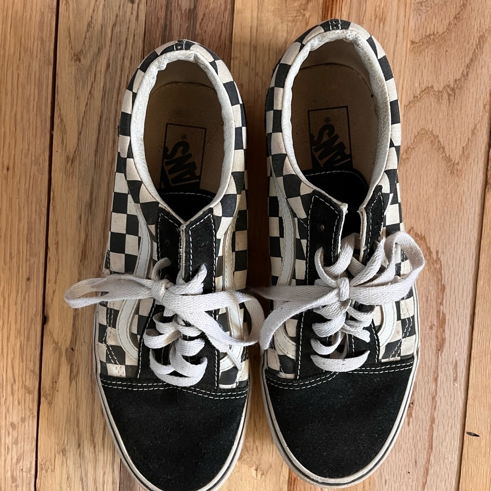 Vans Black and White Checkerboard Shoes
